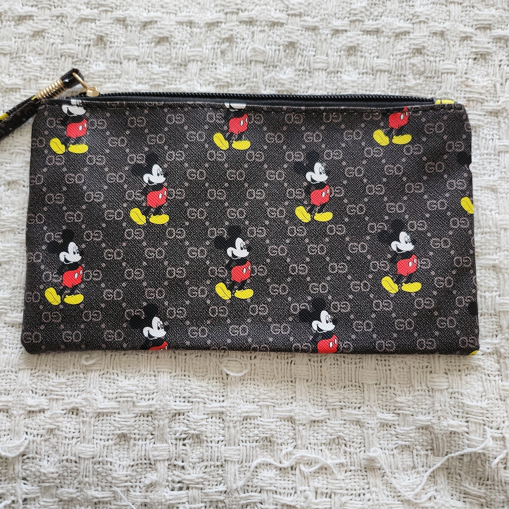 Mickey Mouse Black Wristlet